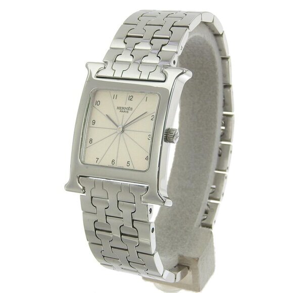 Hermes Accessories - HERMES H watch Watches HH1.510 Silver SilverDial Stainless Steel Quartz An...